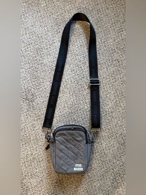 Steve Madden Grey Quilted Crossbody Bag